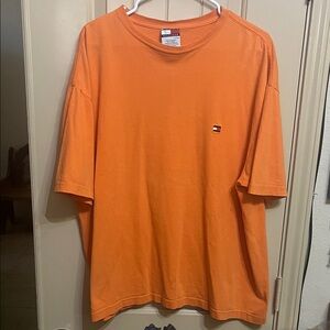 Tommy Hilfiger Men's Vibrant Orange XL Shirt